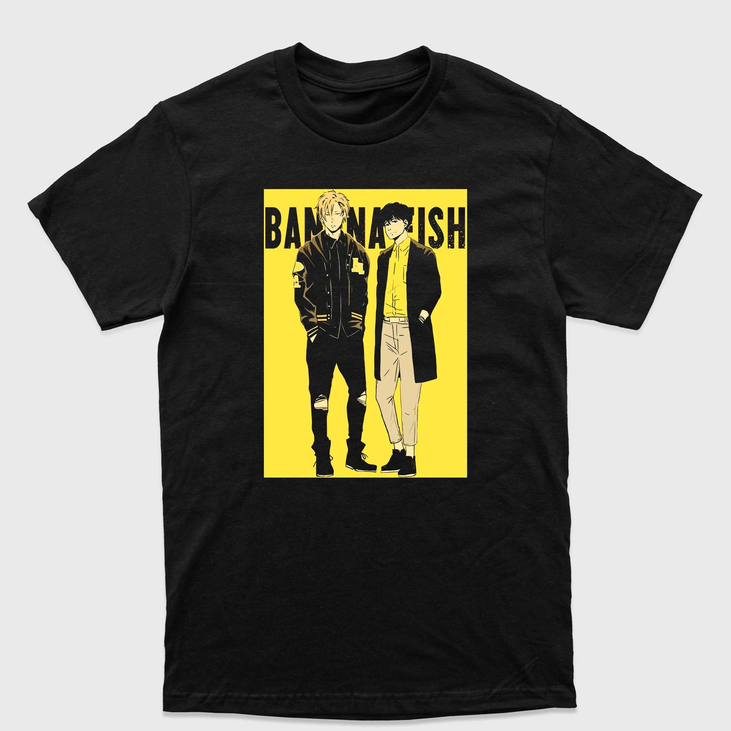 Camiseta Básica Eiji e Ash Banana Fish