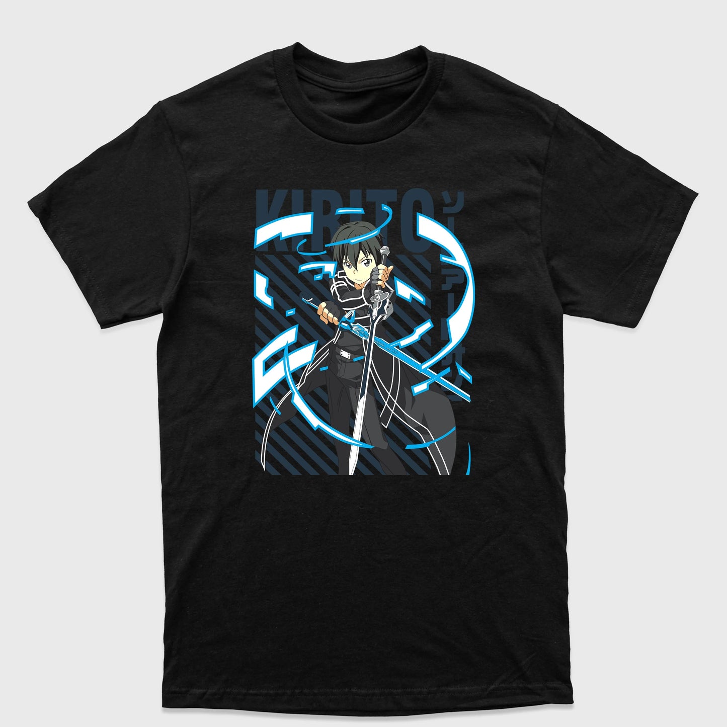 Camiseta Básica Kirito Sword Art Online Preto
