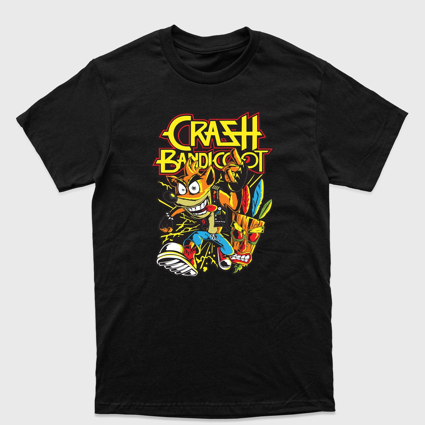 Camiseta Básica Crash Bandicoot Punk