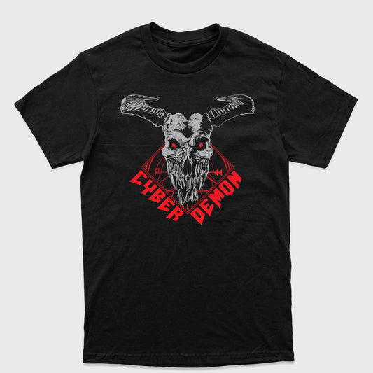 Camiseta Básica Cyber Demon Doom