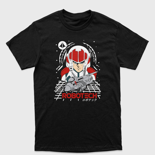 Camiseta Básica Spaceship Pilot Robotech Anime