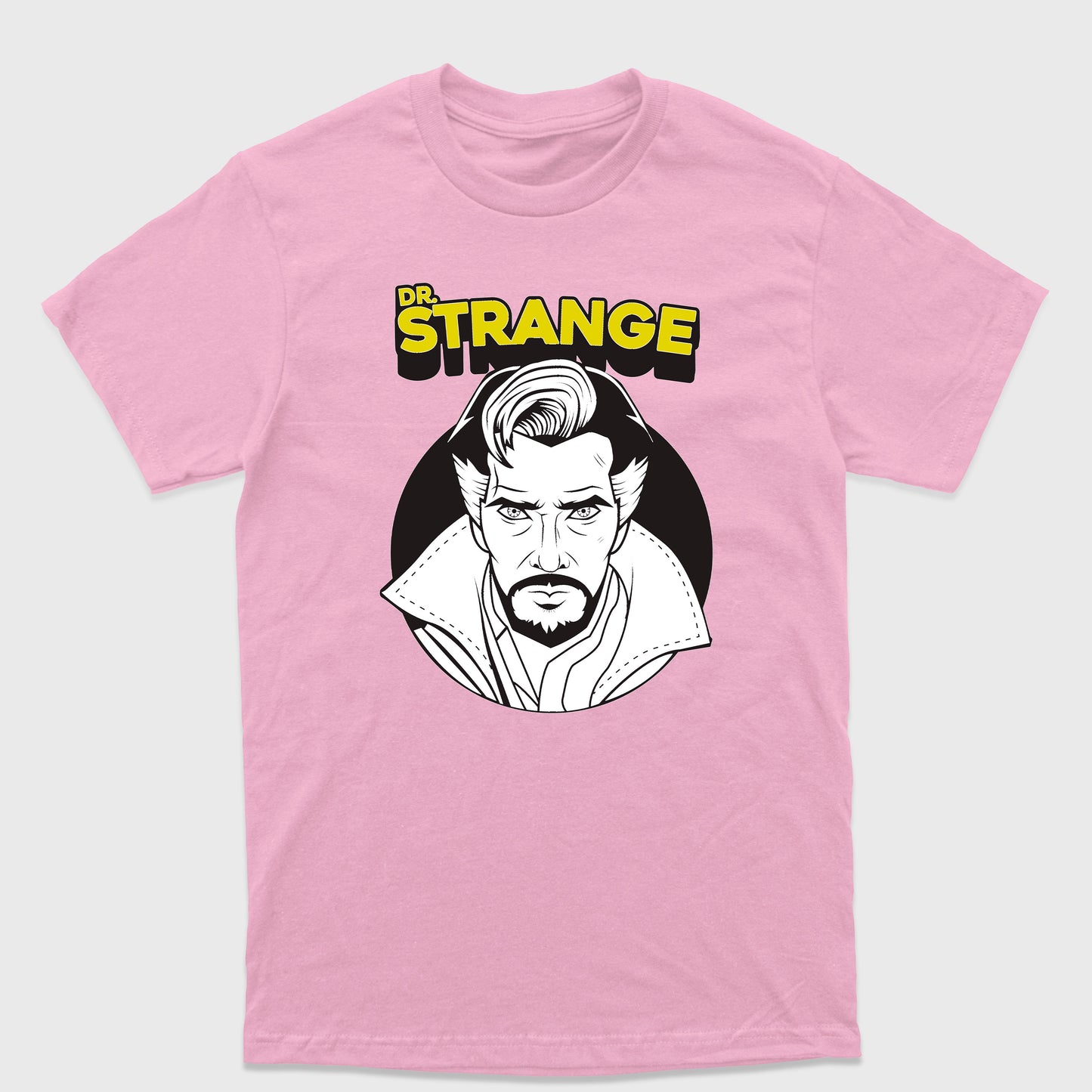 Camiseta Básica Dr. Strange Preto e Branco