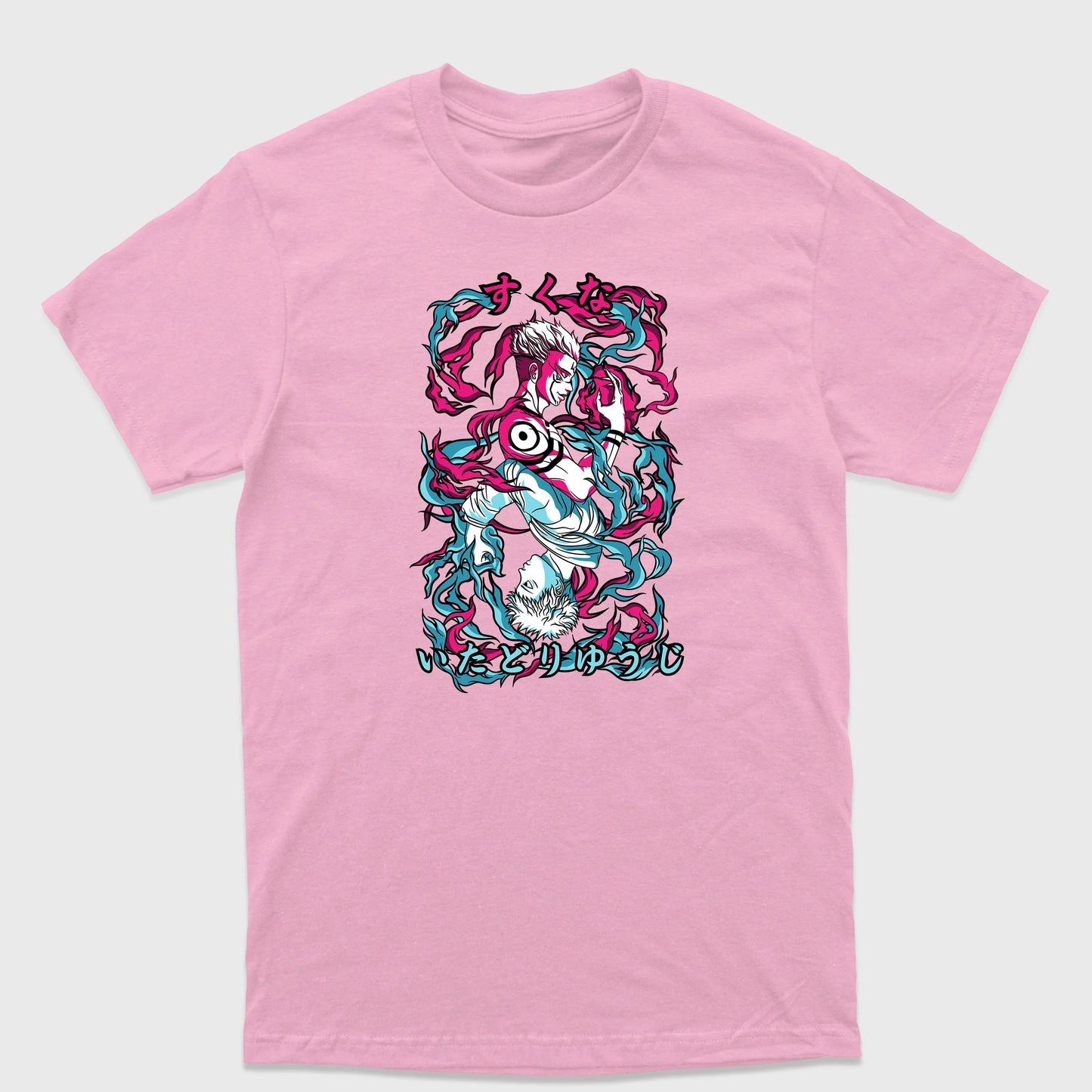 Camiseta Básica Yuji e Sukuna Jujutsu Kaisen