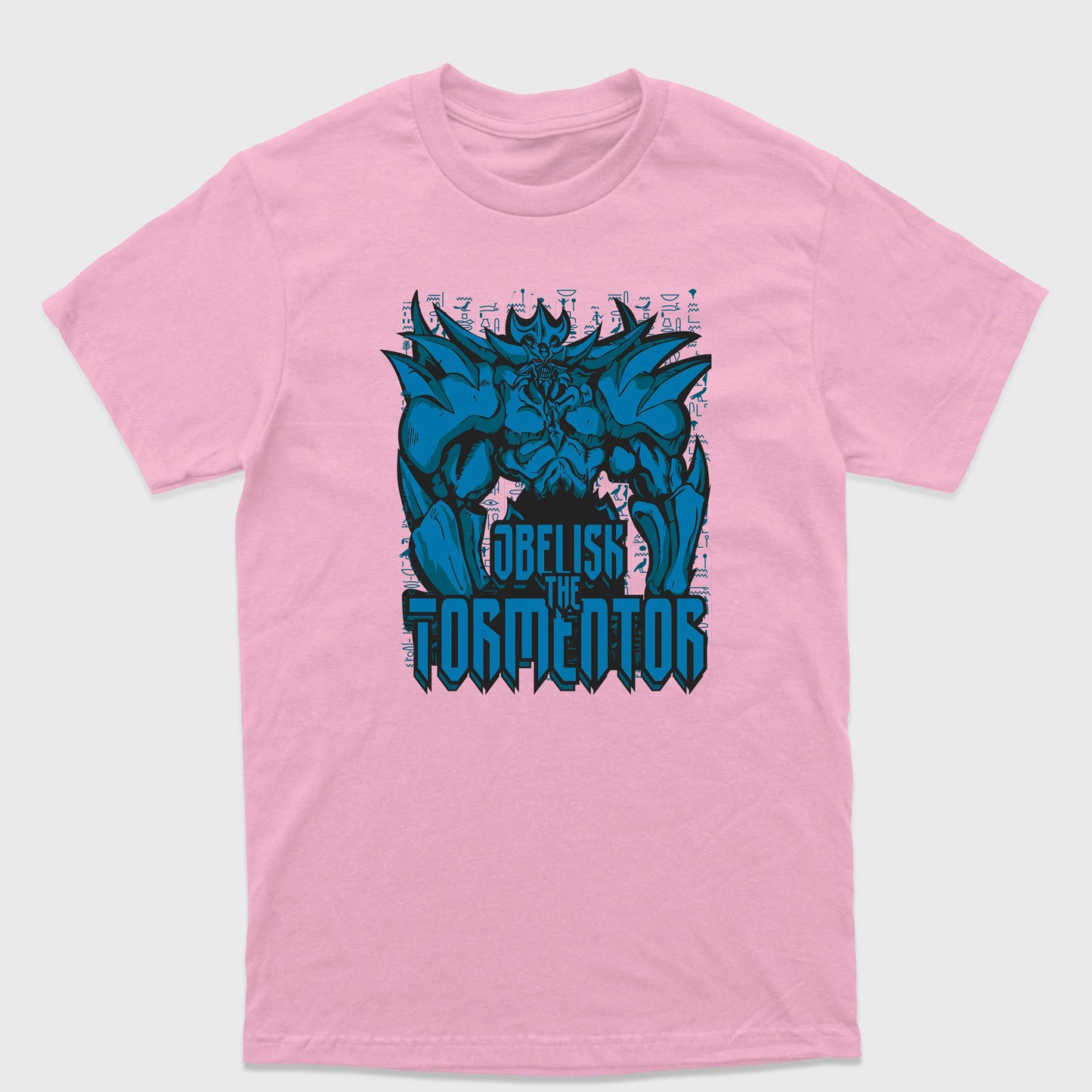 Camiseta Básica Obelisco o Atormentador Yu-Gi-Oh!-rosa bebe