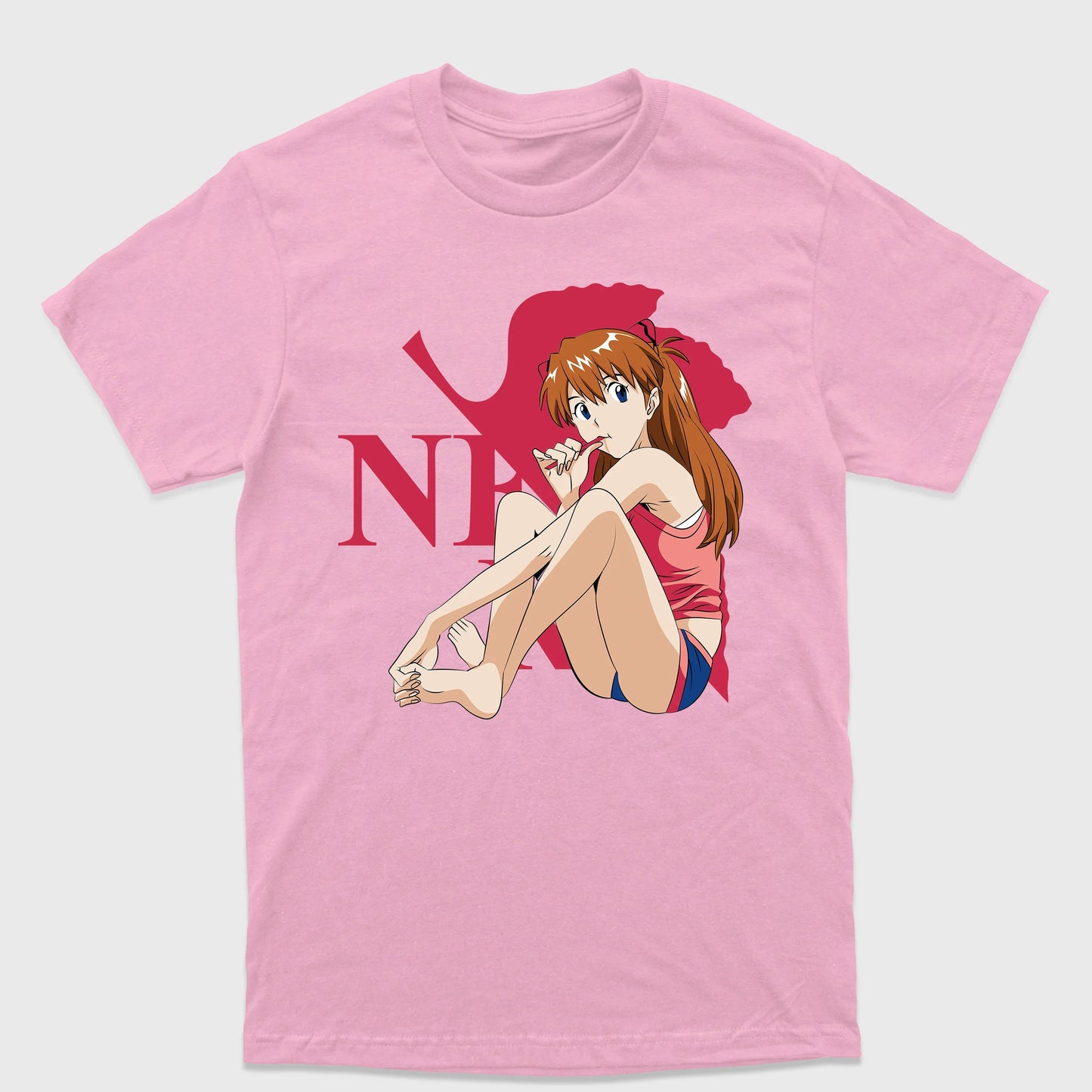 Camiseta Básica Asuka Langley Evangelion