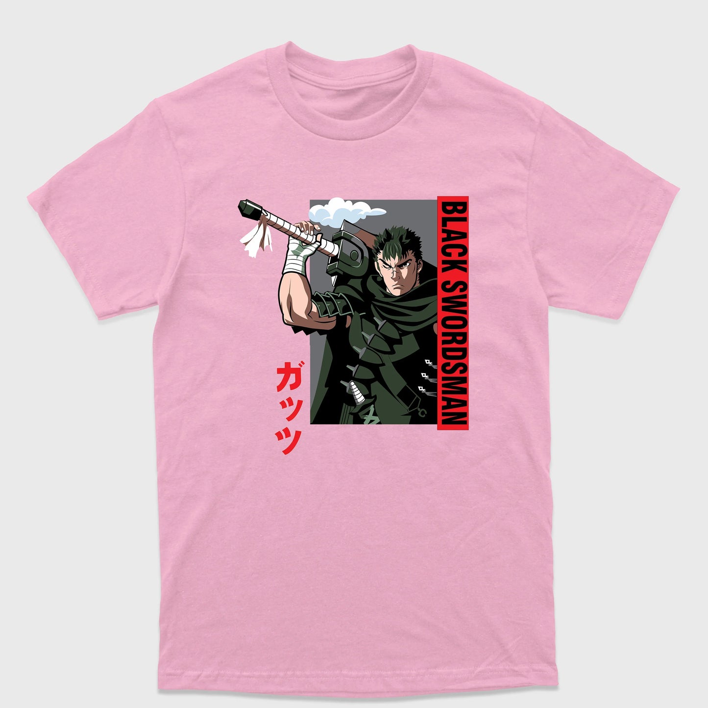 Camiseta Básica Guts Berserk-rosa bebe