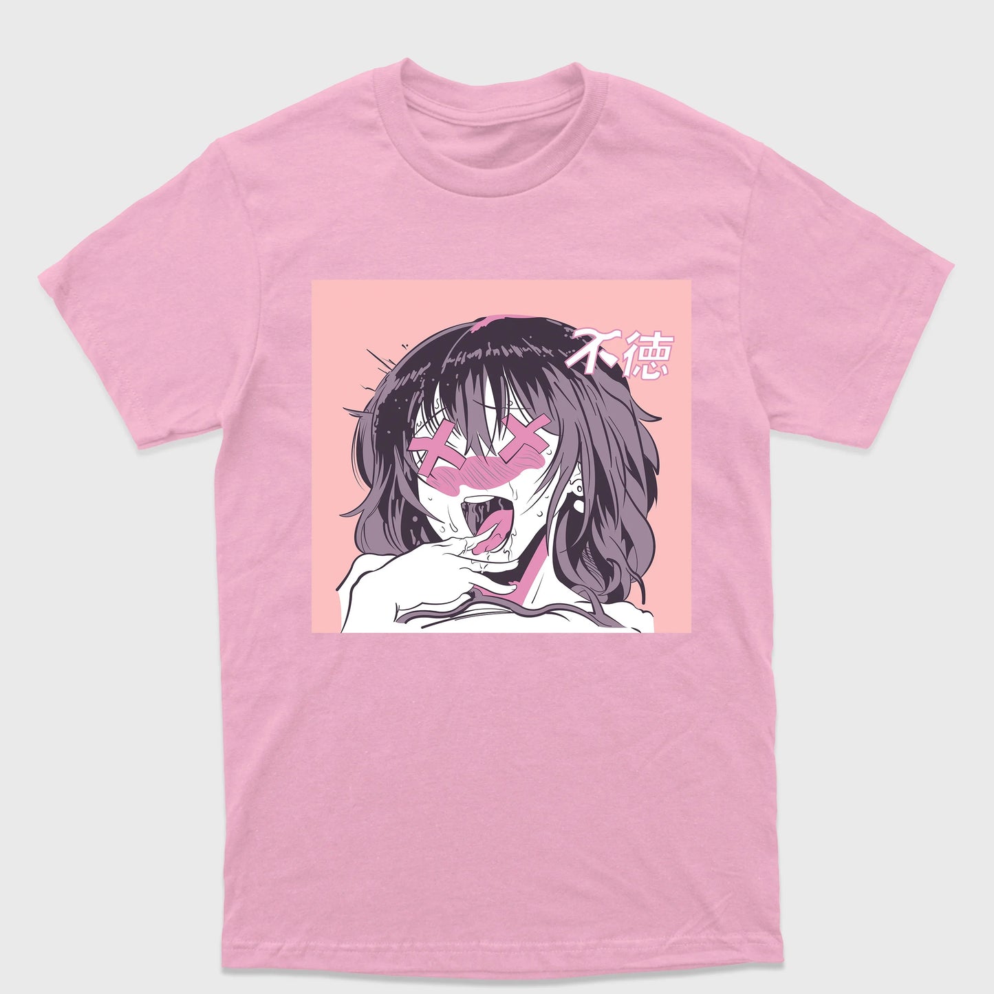 Camiseta Básica Anime Ecchi Girl Face