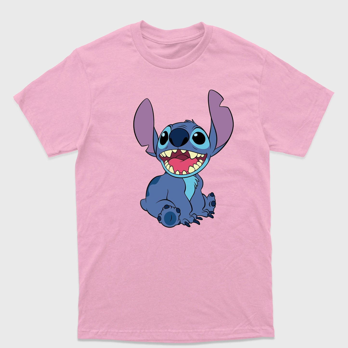 Camiseta Básica Stitch Sorrindo