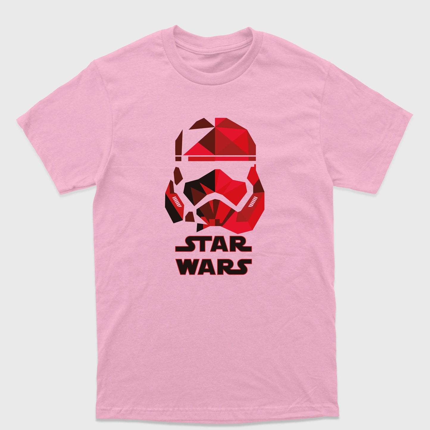 Camiseta Básica Stormtrooper Star Wars Rosa Bebê
