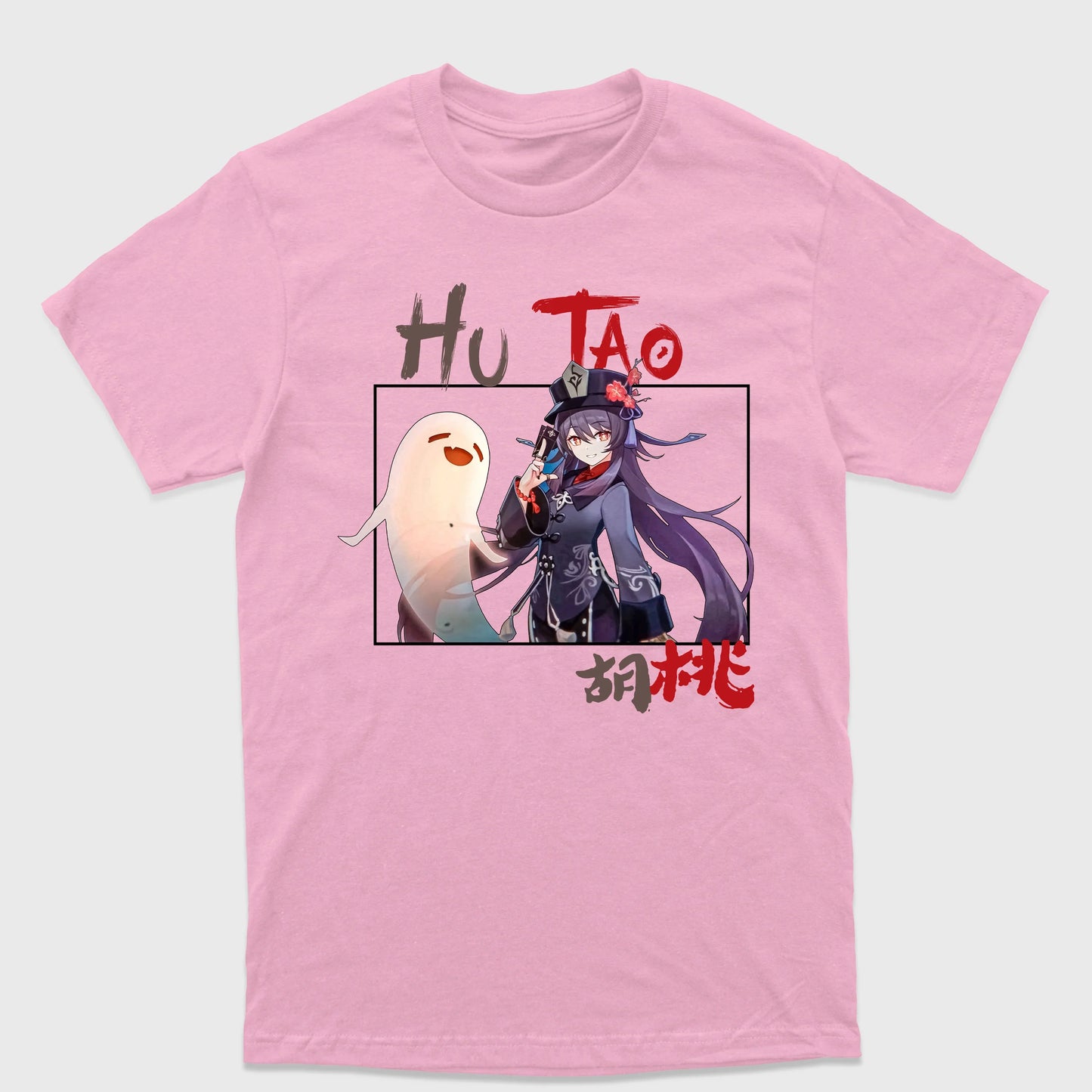 Camiseta Básica Genshin Impact Hu Tao Fantasma