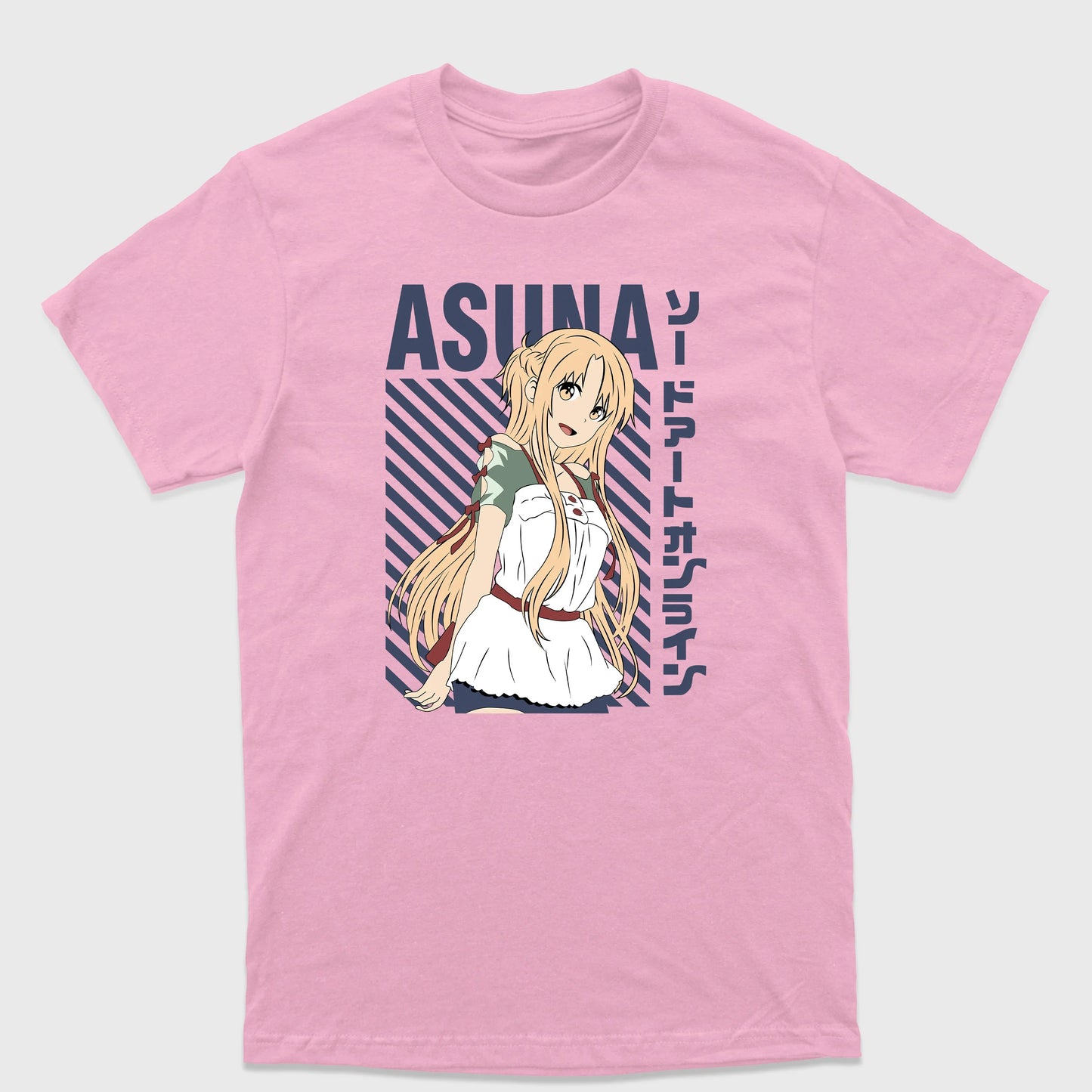 Camiseta Básica Asuna Sword Art Online Rosa Bebê