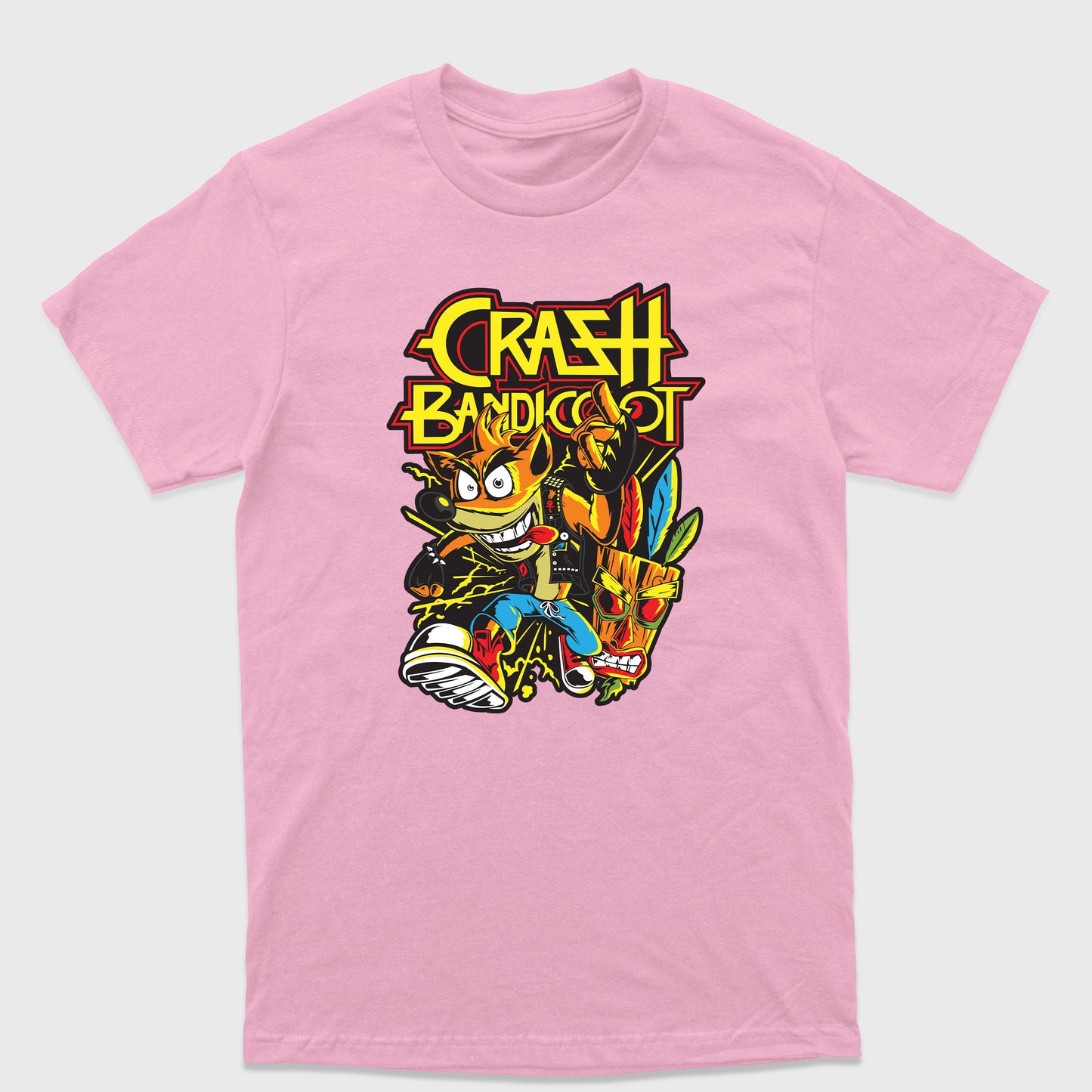 Camiseta Básica Crash Bandicoot Punk