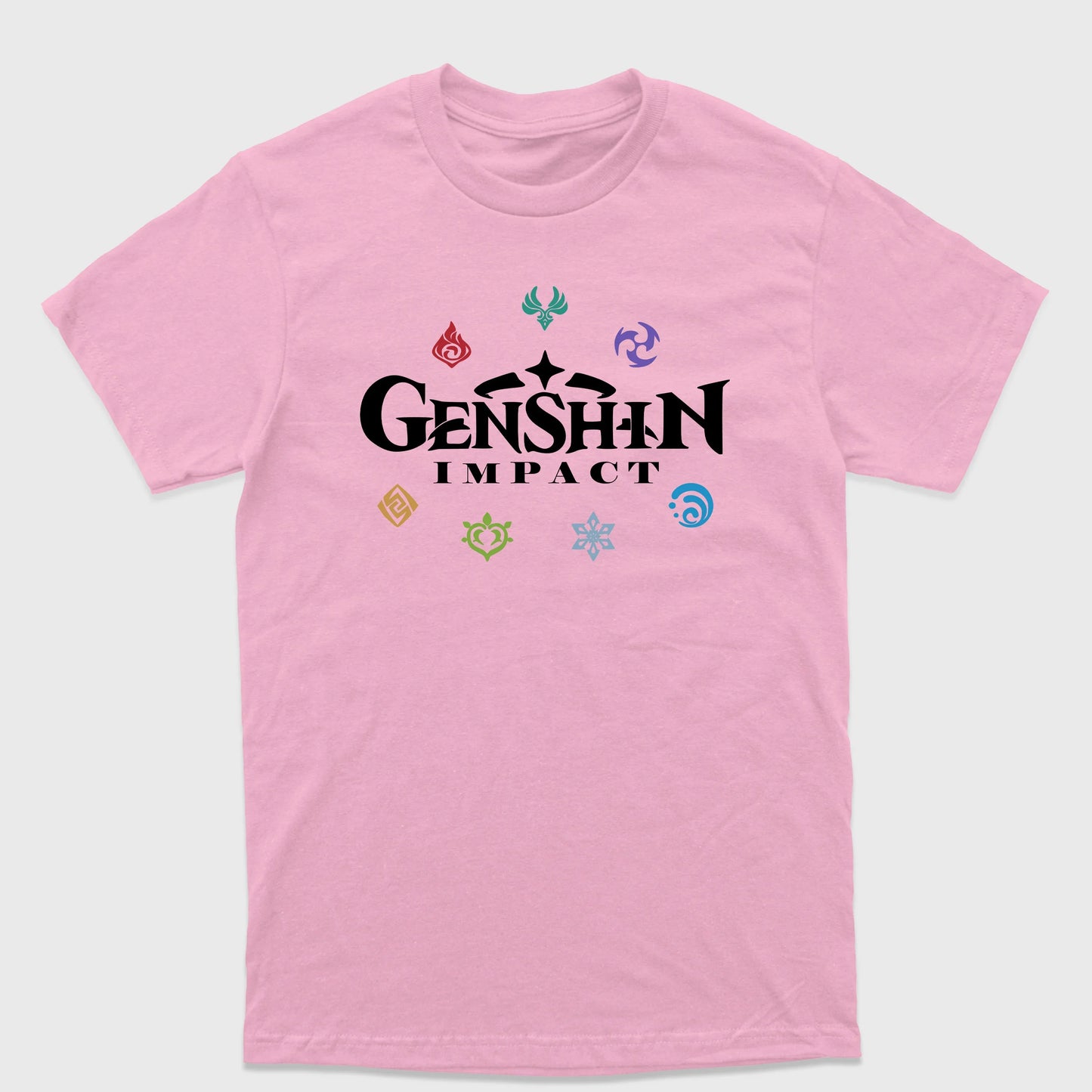 Camiseta Básica Genshin Impact Logo