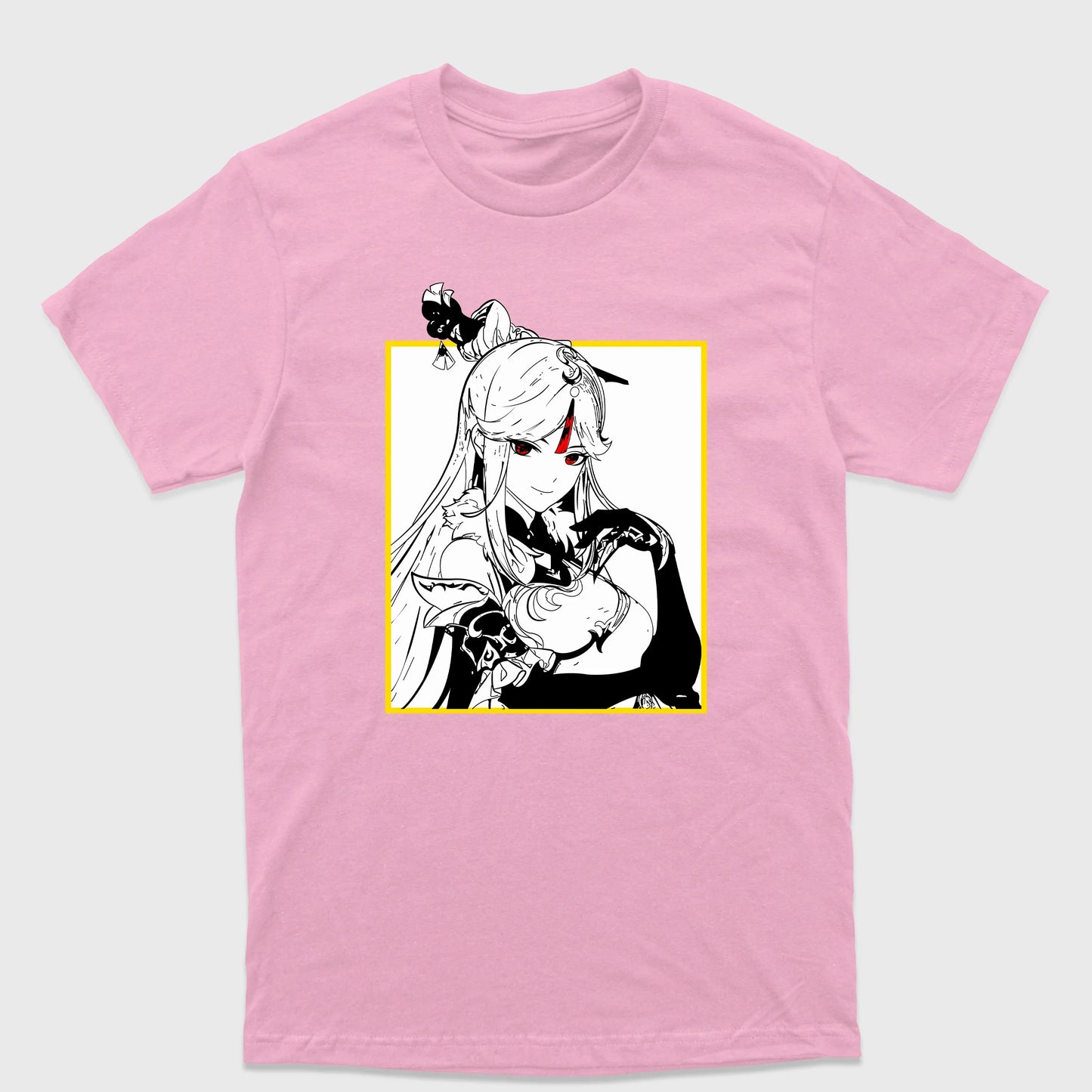 Camiseta Básica Ningguang Genshin Impact-ROSA BEBE