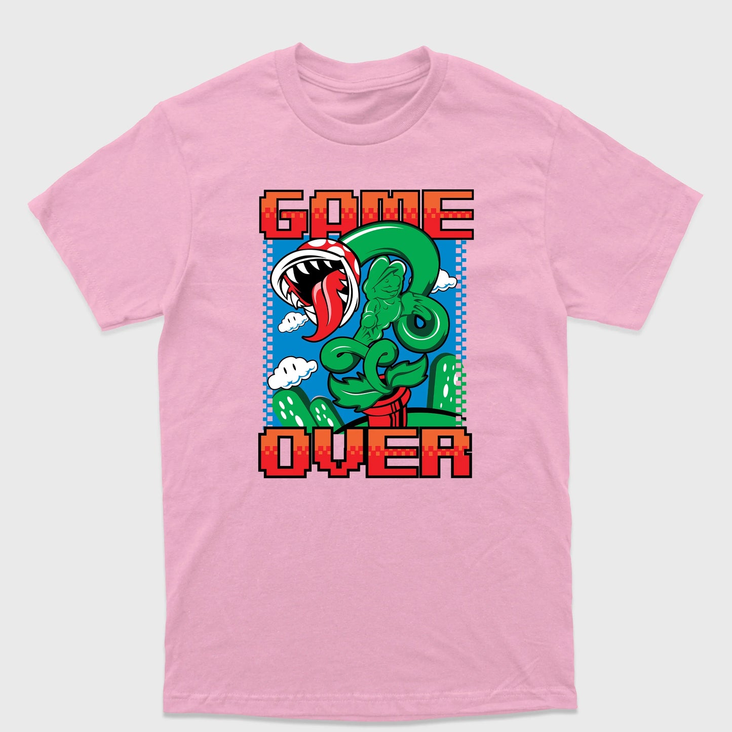 Camiseta Básica Game Over Mario World