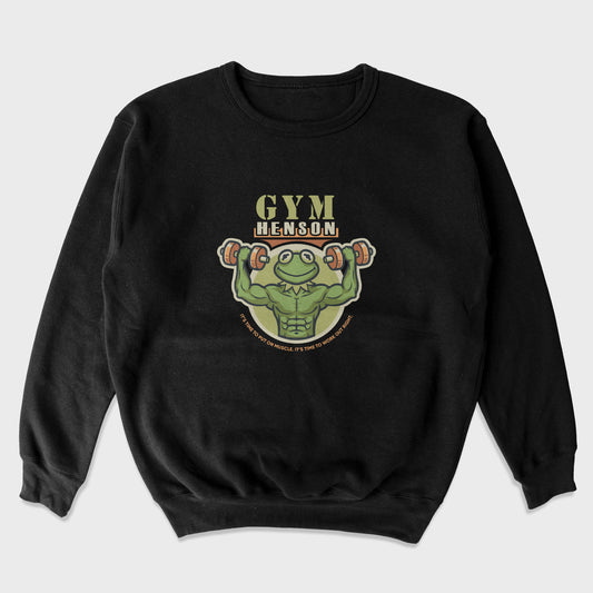 Moletom Gola Redonda Gym Henson Frog