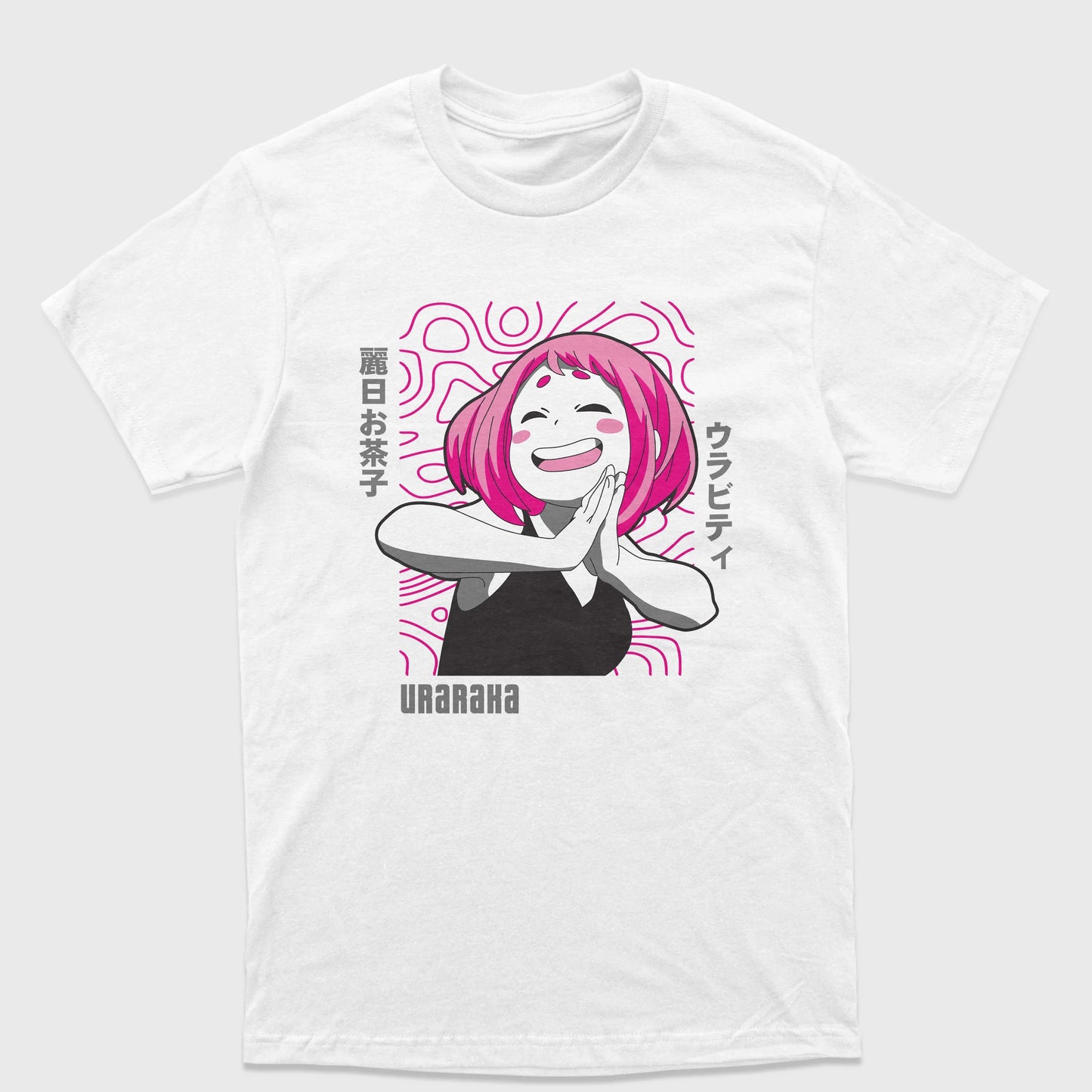 Camiseta Básica Uraraka Ochako anime My Hero Academy