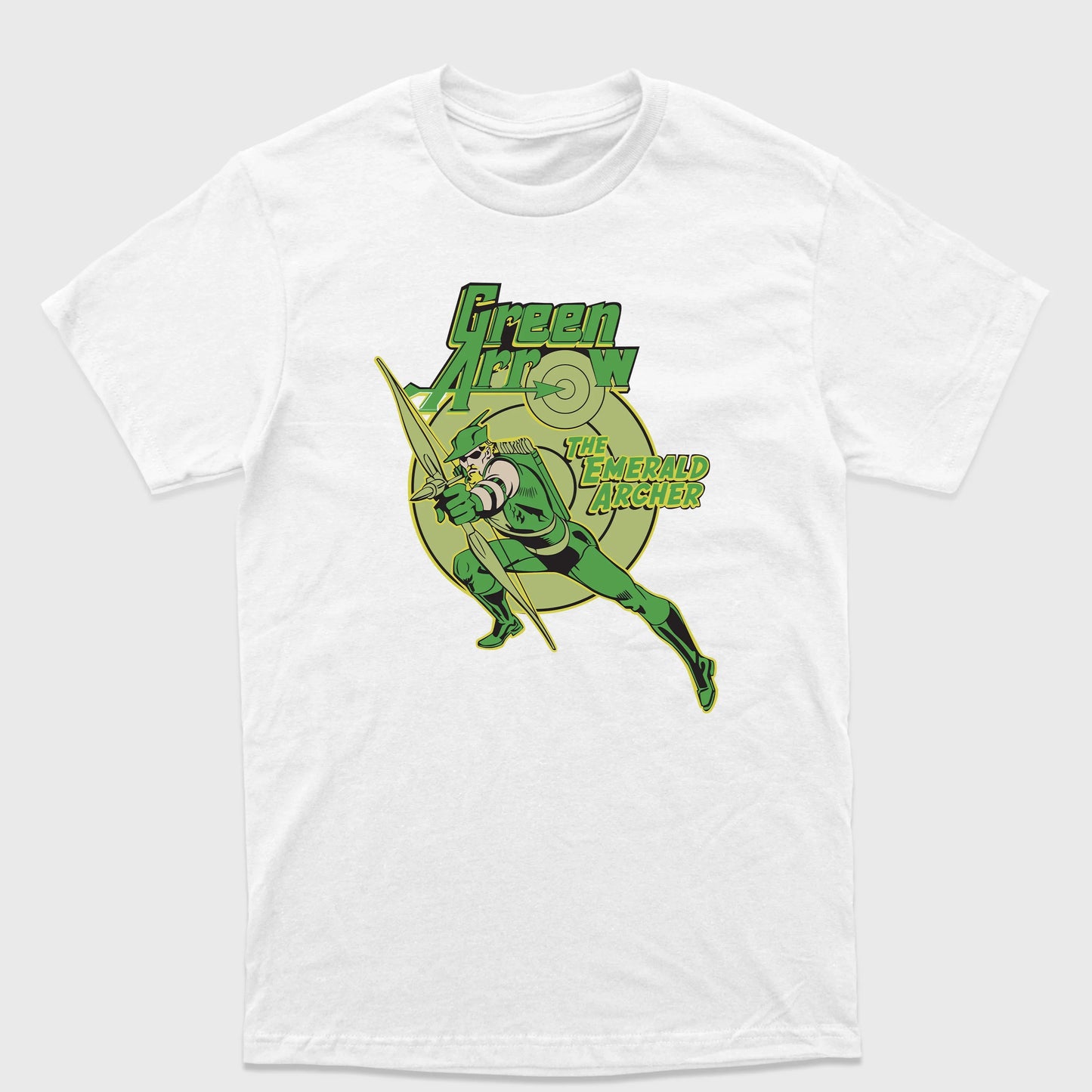 Camiseta Básica Green Arrow DC Comics Branco