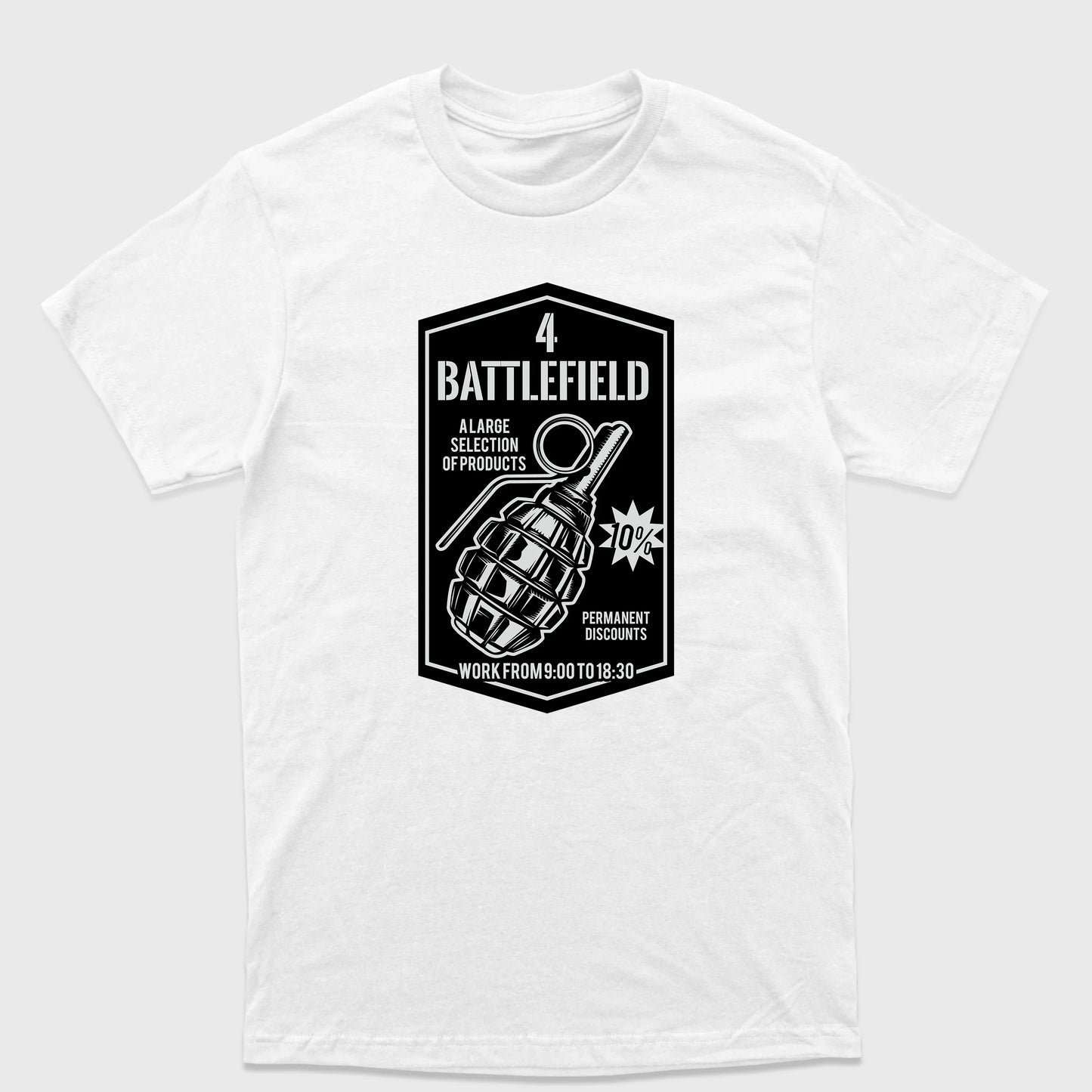 Camiseta Básica Battlefield 4 Grenade