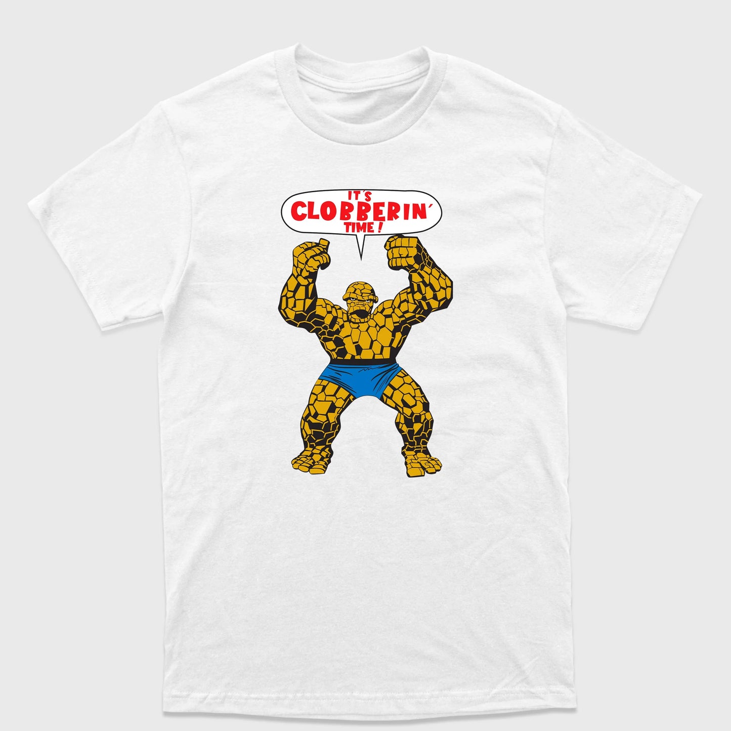 Camiseta Básica Coisa Quarteto Fantástico Branco