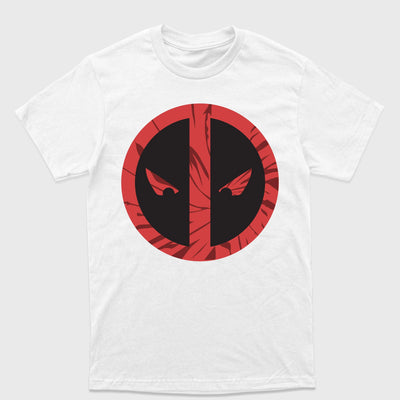 Camiseta Básica Deadpool Logo Branco