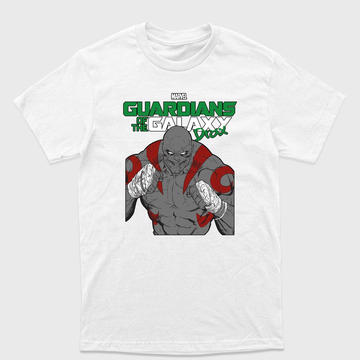 Camiseta Básica Drax Guardiões da Galáxia Branco