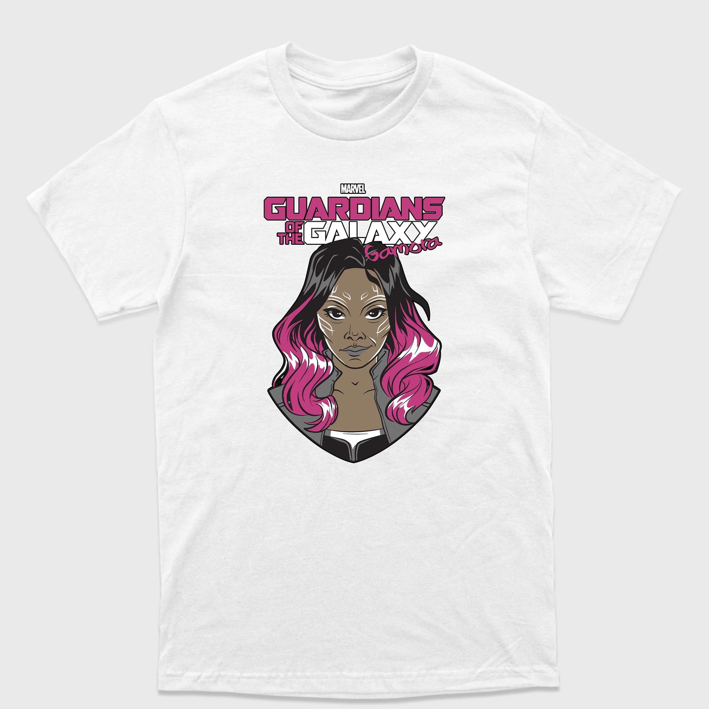 Camiseta Básica Gamora Guardiões da Galáxia Branco
