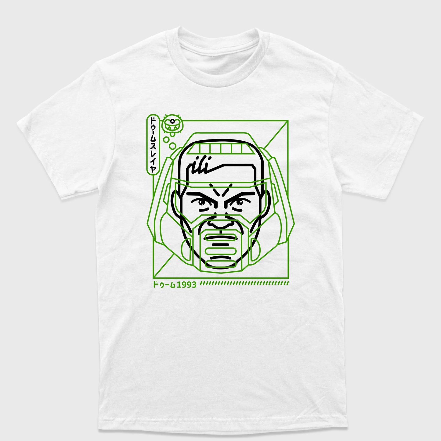 Camiseta Básica Green Cap Doom