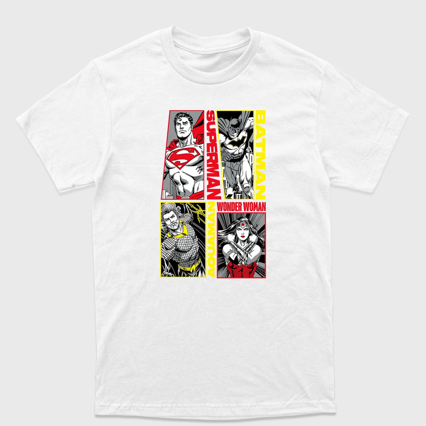 Camiseta Básica Justice League DC Comics Branco