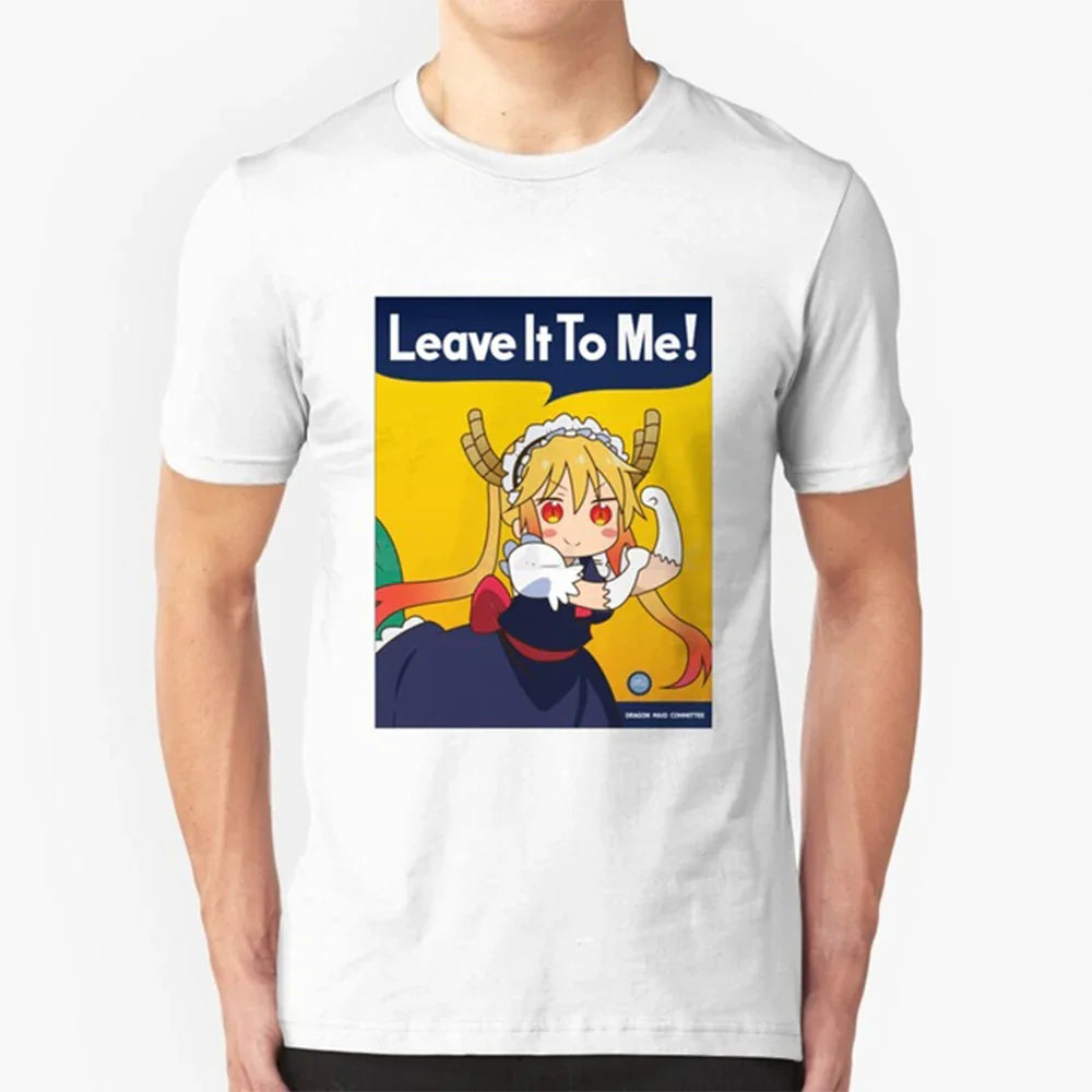 Camiseta Básica Leave it to Me Tohru Kobayashi San