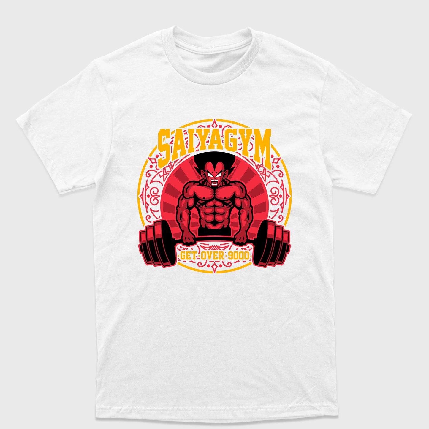 Camiseta Básica Saiyagym Dragon Ball Get Over 9000