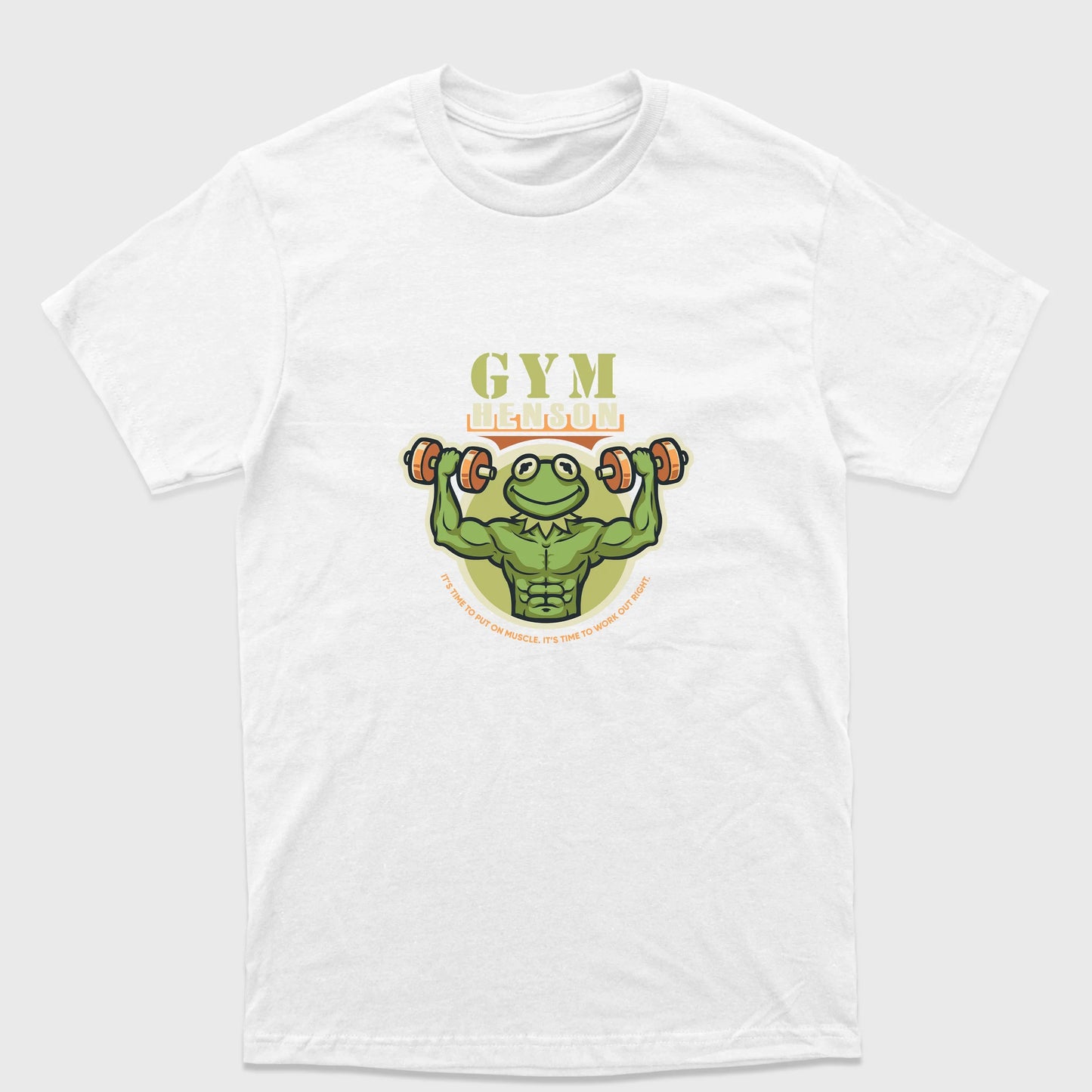 Camiseta Básica Sapo musculoso Gym Henson Frog