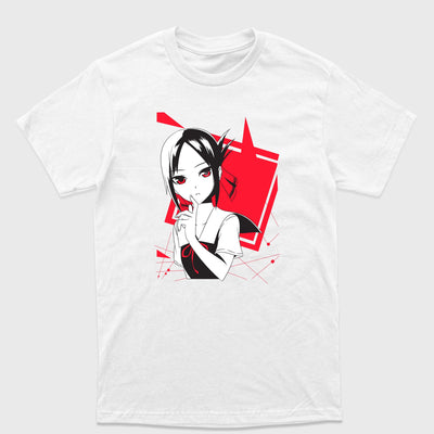 Camiseta Básica Shinomiya Pensativa Kaguya Sama