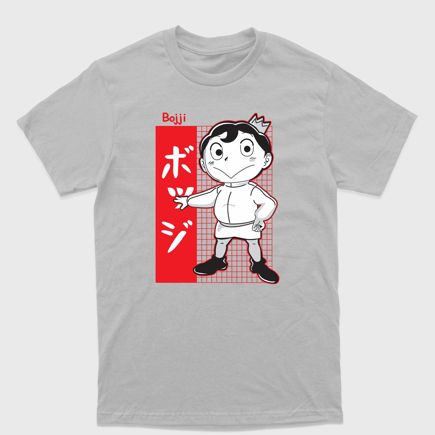 Camiseta Básica Bojji Ranking of Kings - cinza
