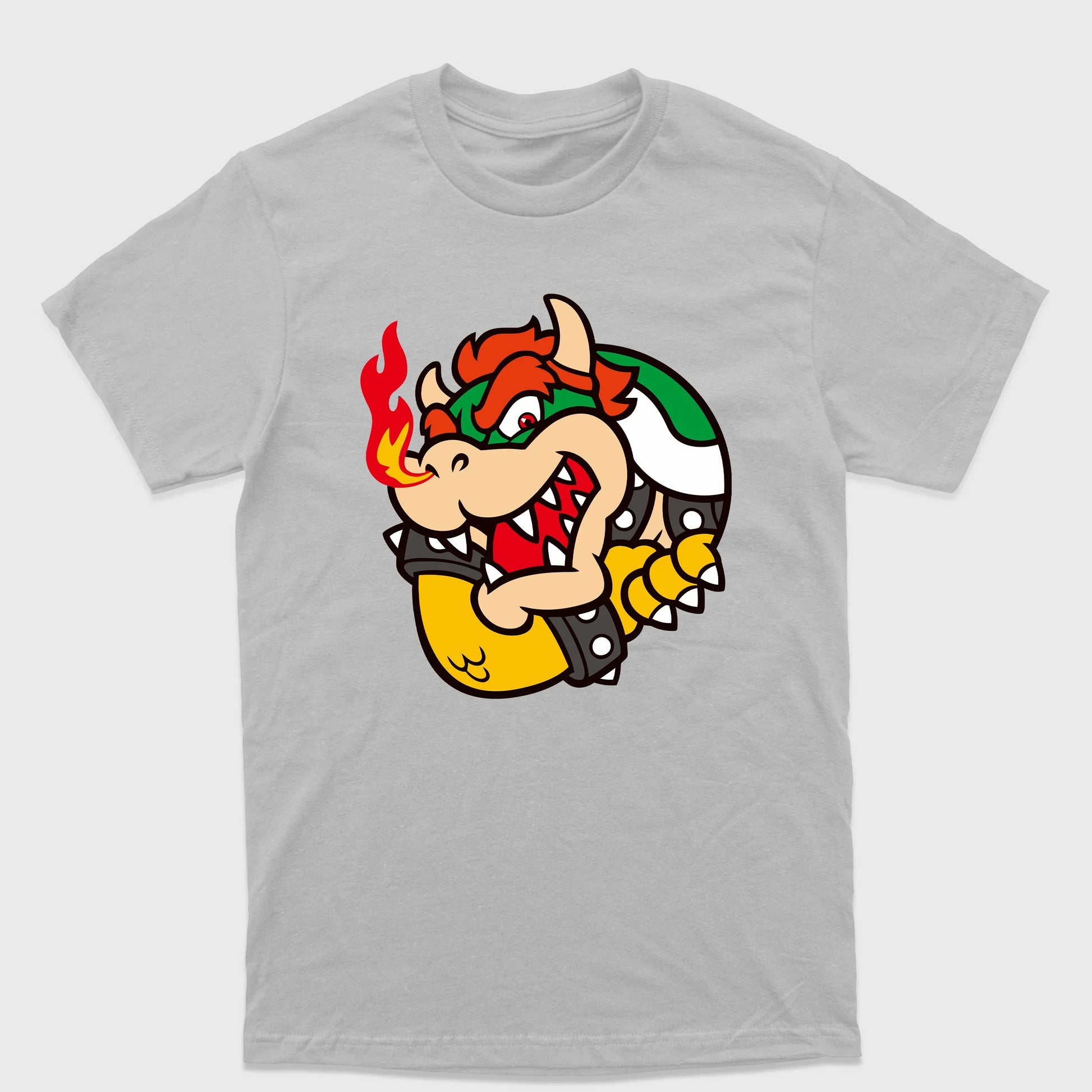 Camiseta Básica Bowser Flamejante Mário