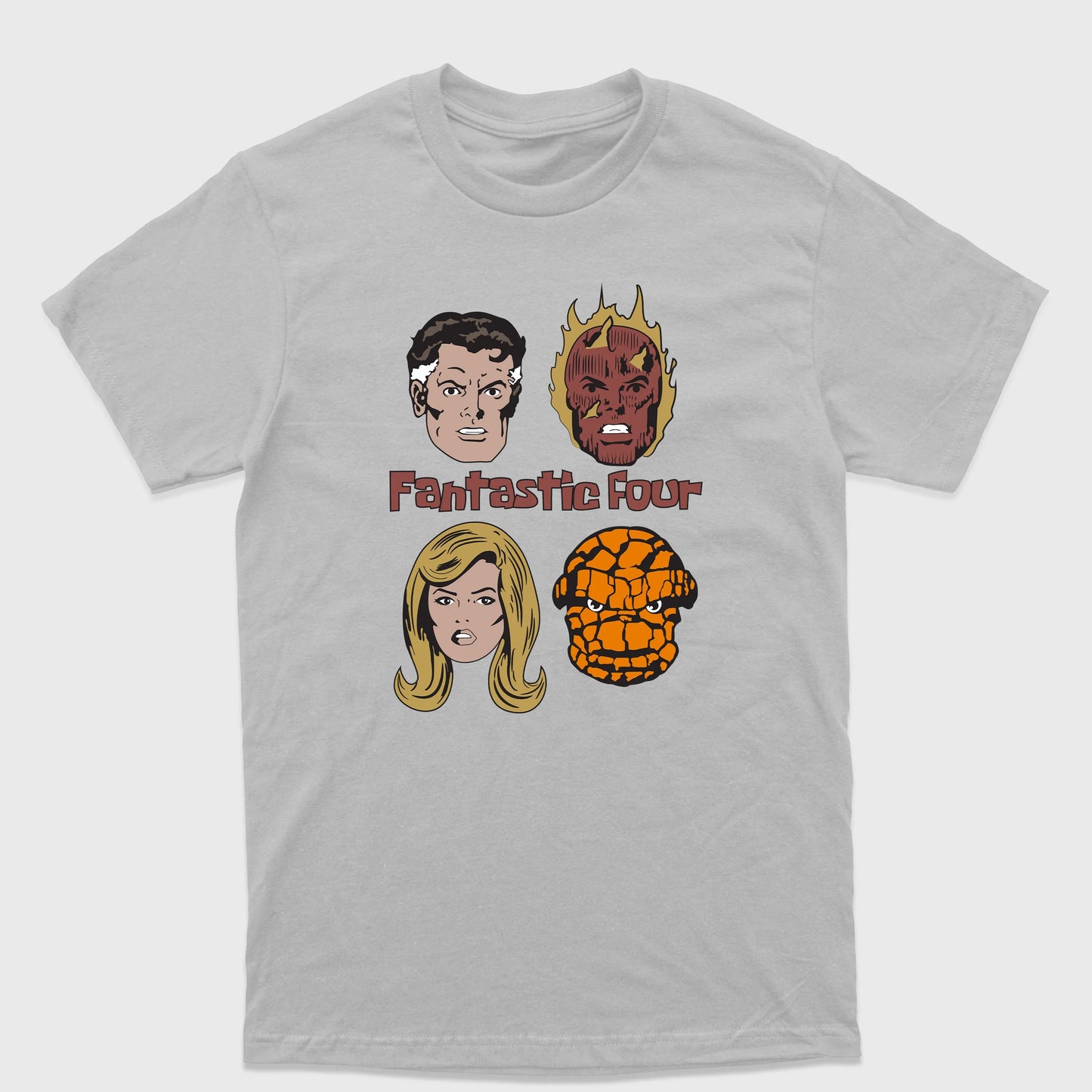 Camiseta Básica Fantastic Four Cinza