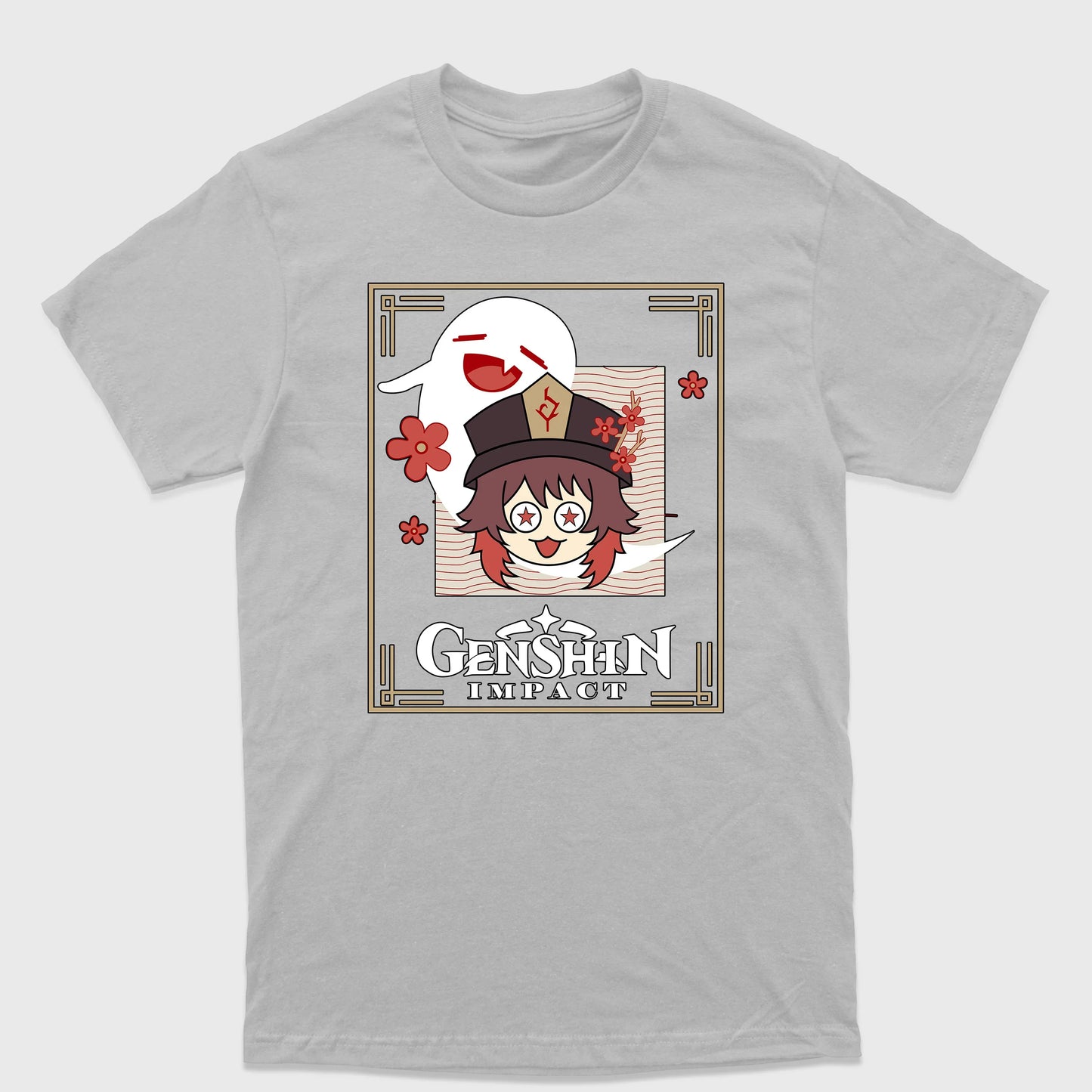 Camiseta Básica Genshin Impact Hu Tao Funny