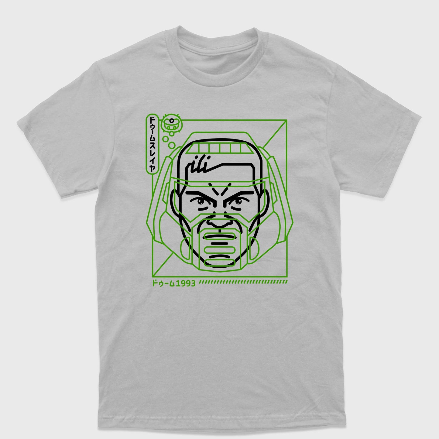 Camiseta Básica Green Cap Doom