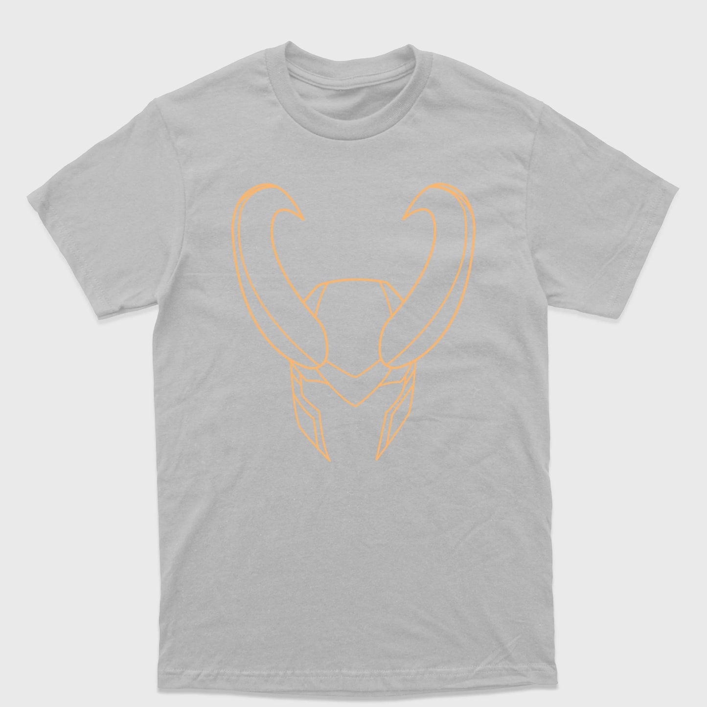 Camiseta Básica Loki Helmet Cinza