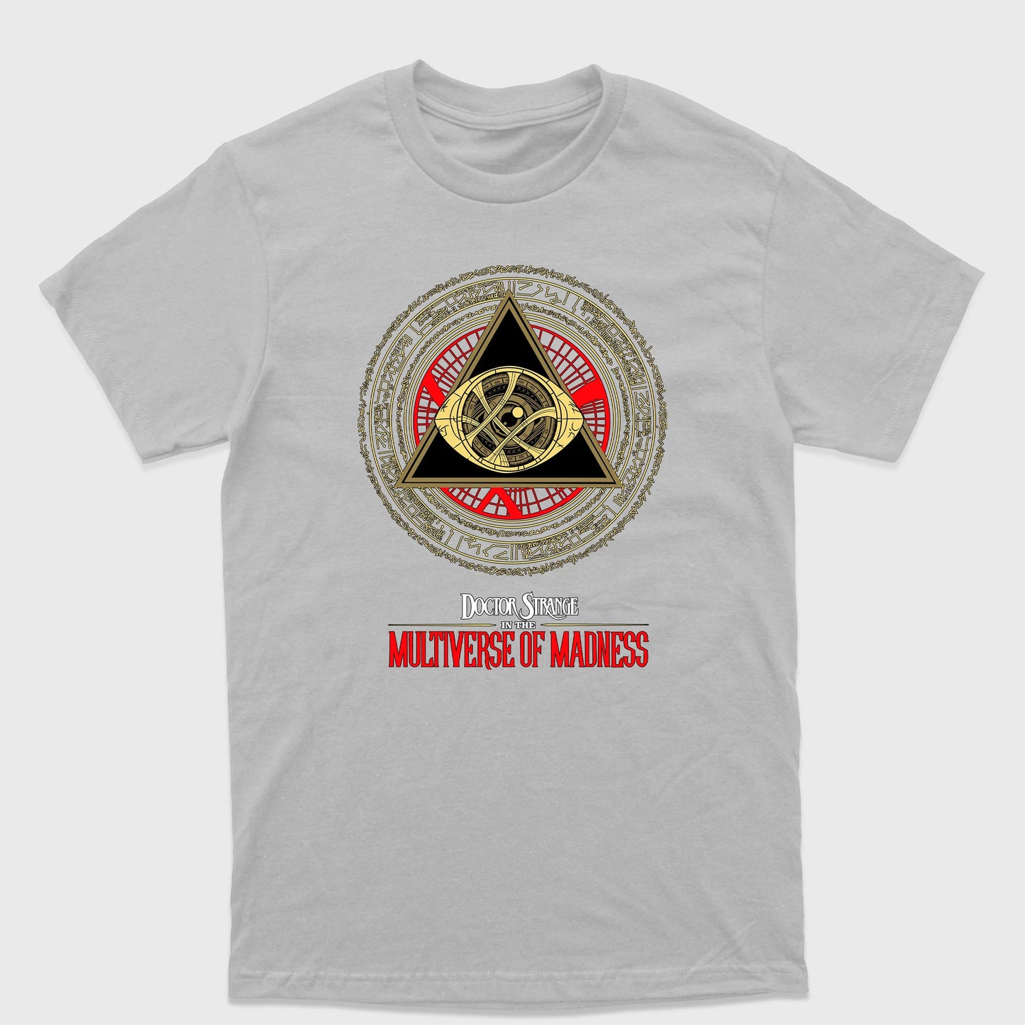 Camiseta Básica Olho de Agamoto Dr. Strange Cinza
