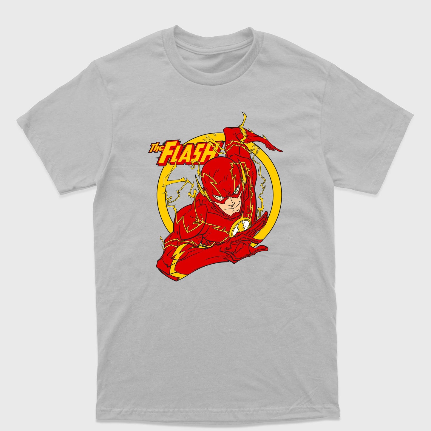 Camiseta Básica The Flash Cinza