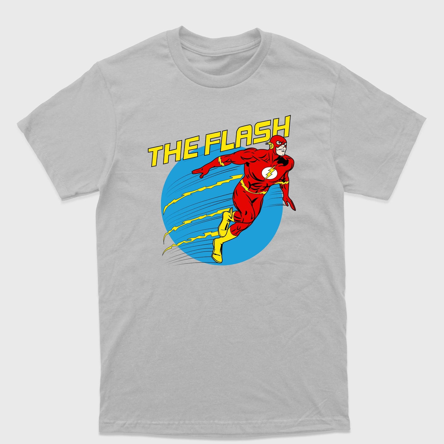 Camiseta Básica The Flash Lightning Cinza