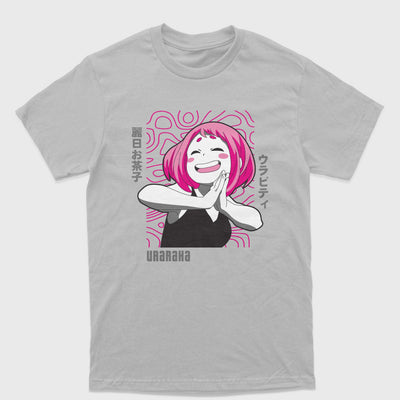 Camiseta Básica Uraraka Ochako Anime My Hero Academy