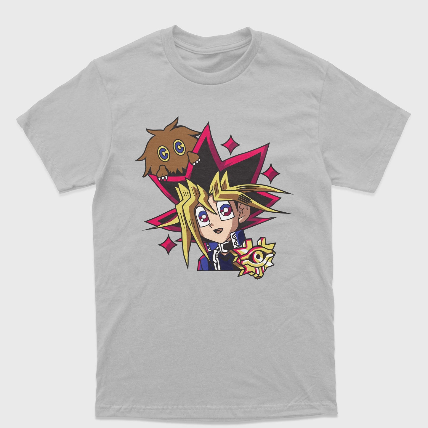Camiseta Básica Yugi e Kuriboh Yu-Gi-Oh