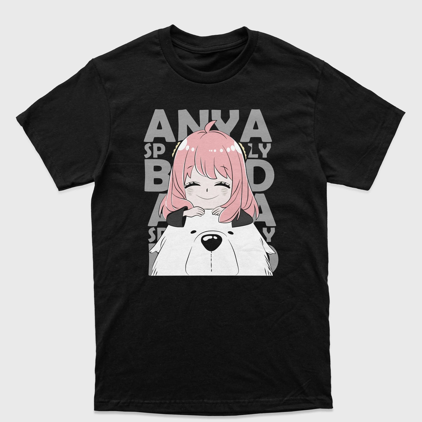 Camiseta Básica Happy Anya and Bond Spy x Family