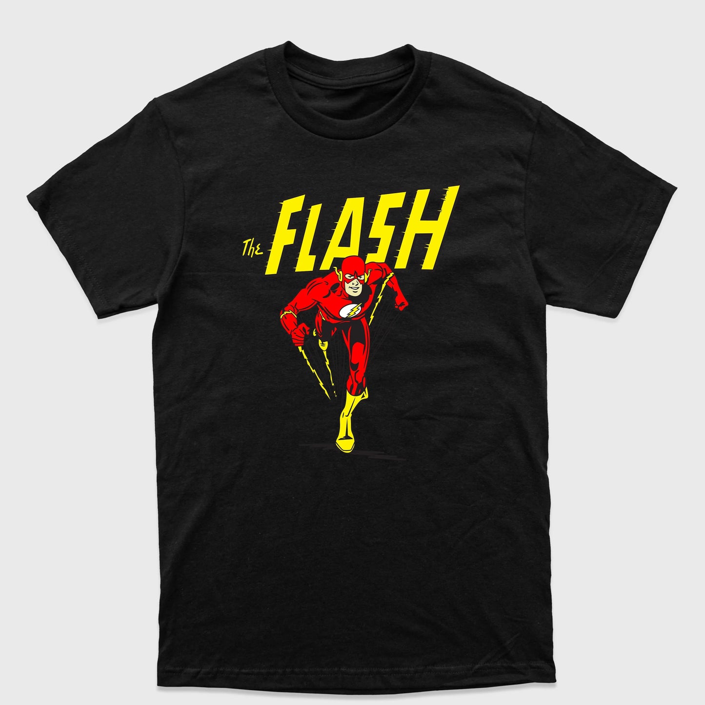 Camiseta Básica The Flash Running Preto
