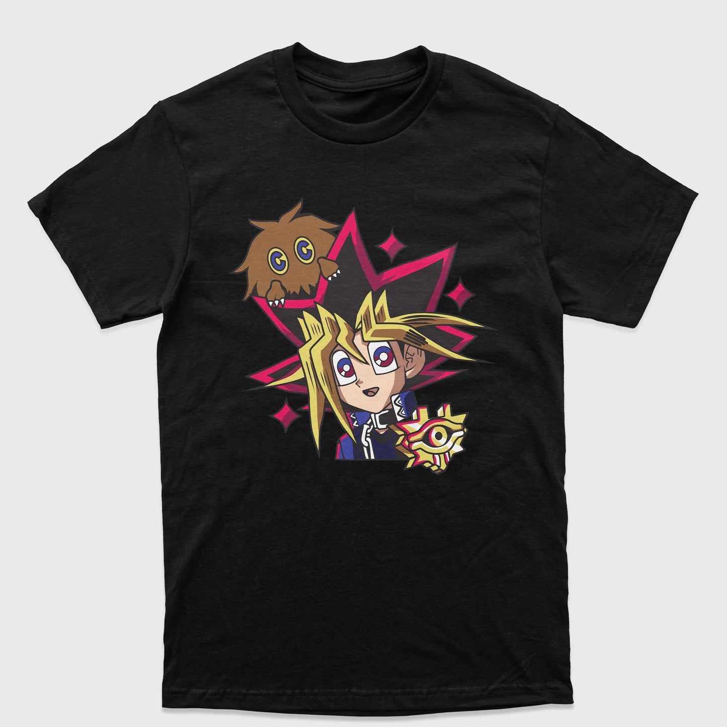 Camiseta Básica Yugi e Kuriboh Yu-Gi-Oh