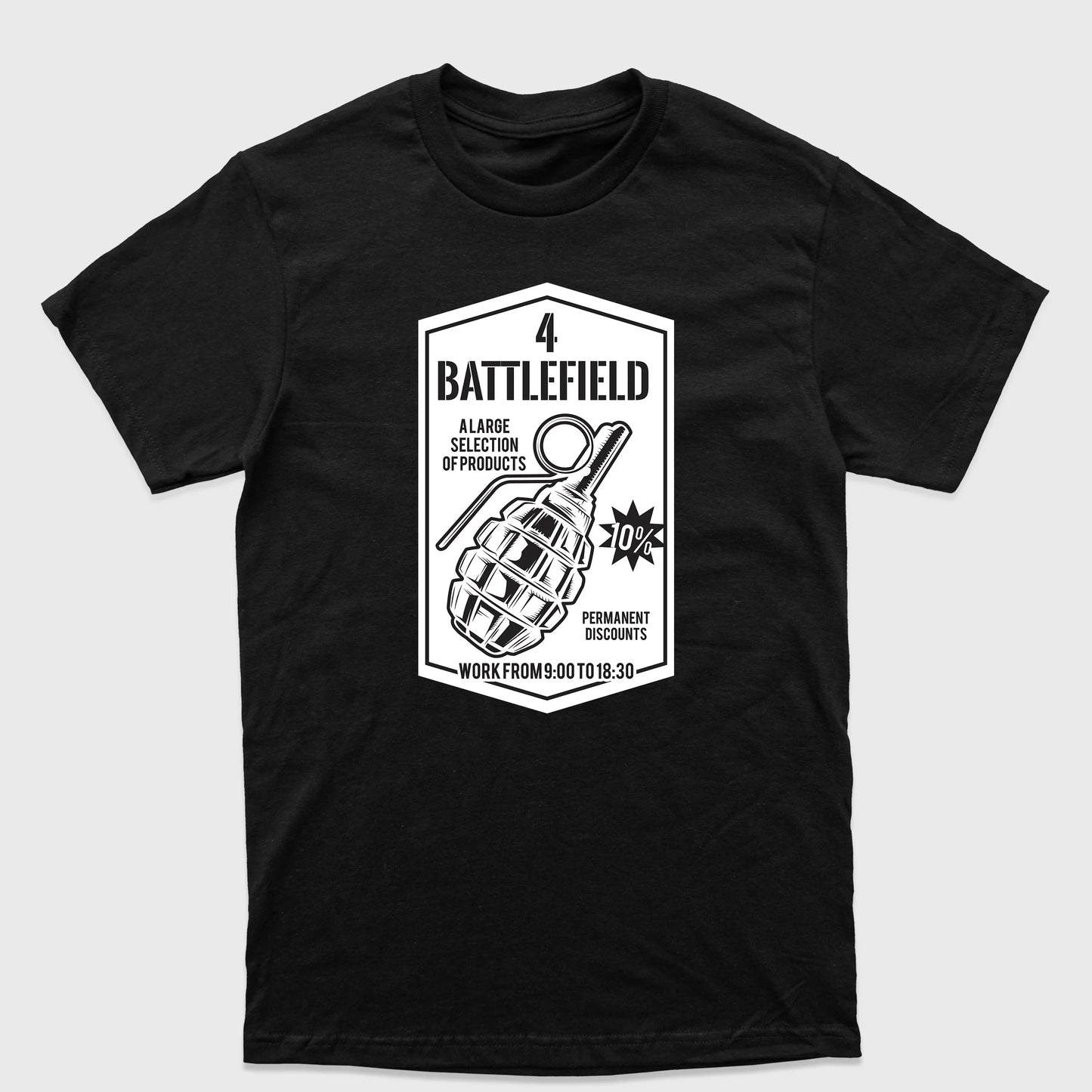 Camiseta Básica Battlefield 4 Grenade