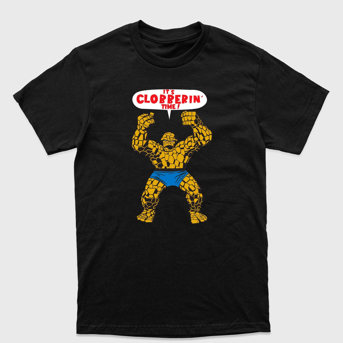 Camiseta Básica Coisa Quarteto Fantástico Preto