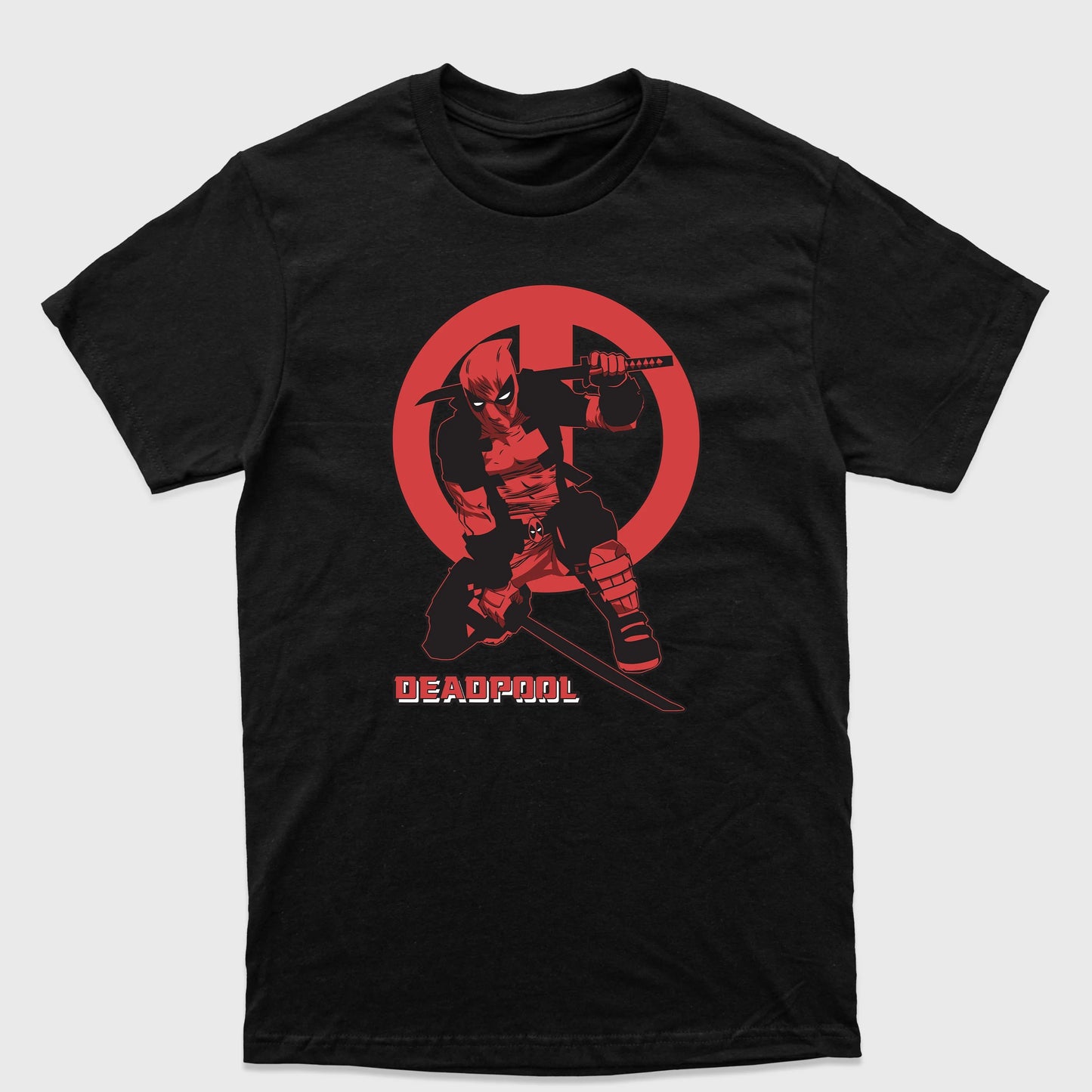 Camiseta Básica Deadpool Dual Sword Preto